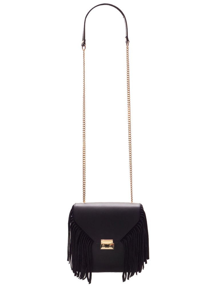 Női bőr crossbody Glamorous by GLAM - Fekete Glamorous by GLAM