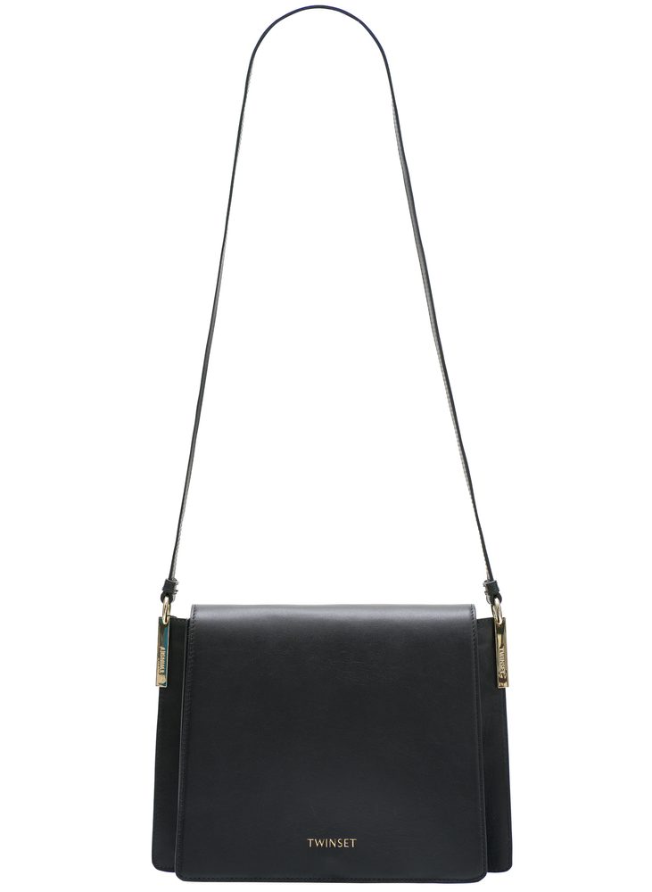 Női bőr crossbody TWINSET - Fekete TWINSET