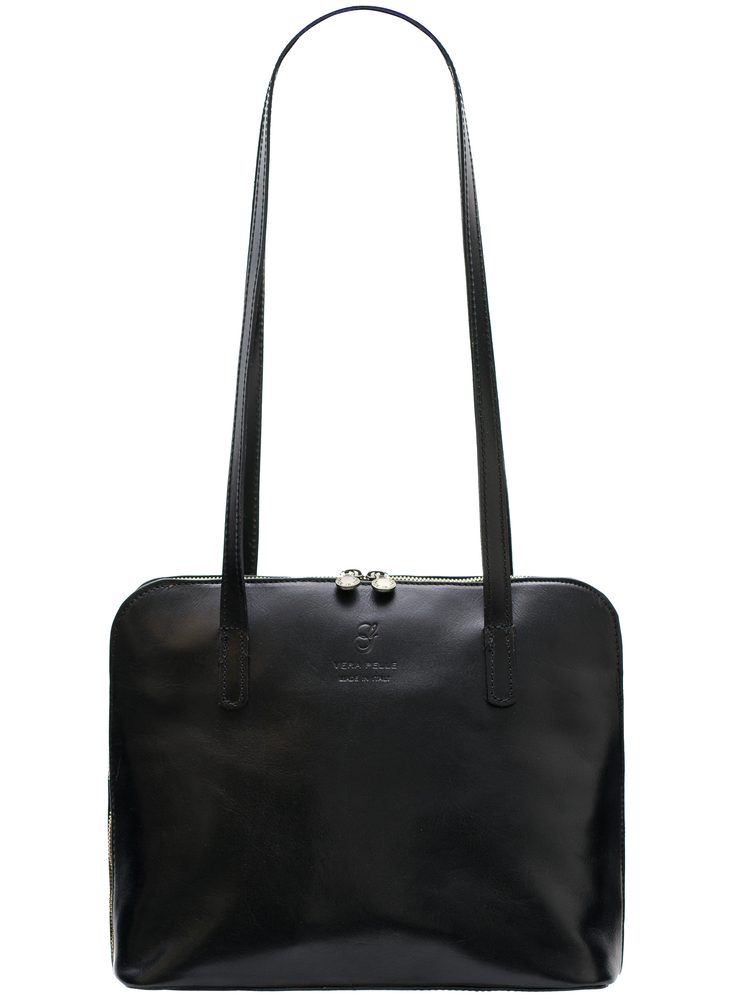 Bolso de hombro de cuero para mujer Glamorous by GLAM Santa Croce - Negro Glamorous by GLAM Santa Croce