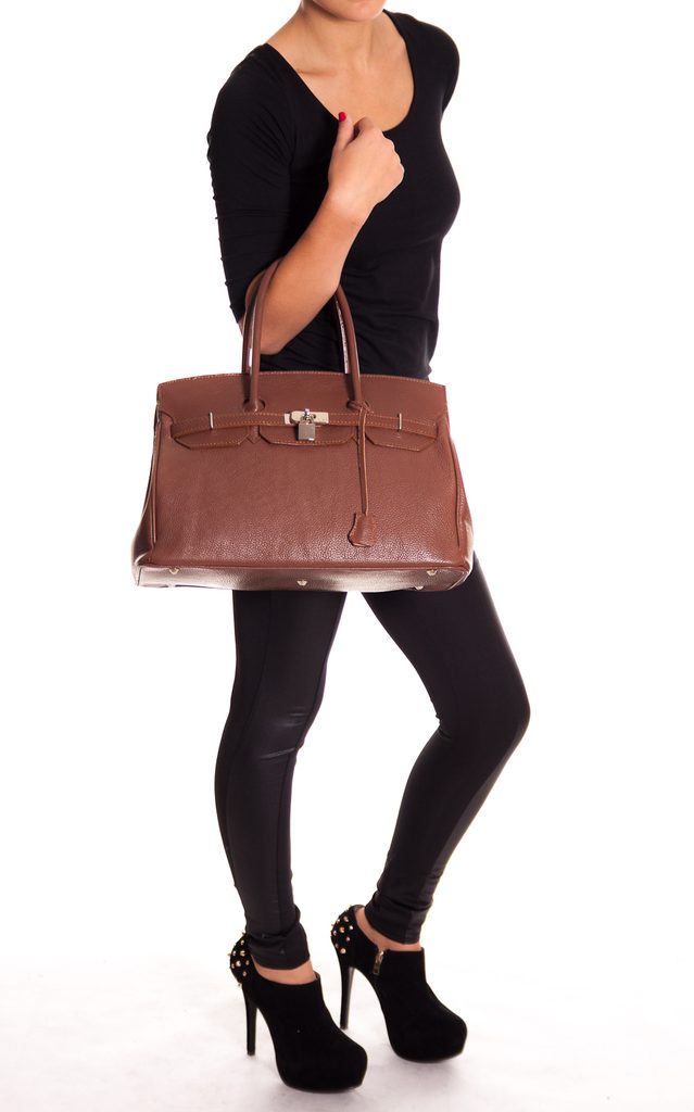GbyG kožená kabelka hnědá velká - Glamorous by GLAM - Kožené kabelky - -  GLAM, protože chci být odlišná!