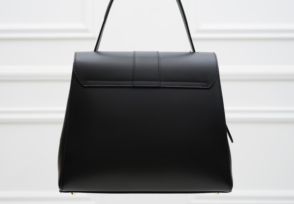 Glamadise.sk - Dámská kožená kabelka s klopou černá - Glamorous by GLAM -  Do ruky - Kožené kabelky - GLAM, protože chci být odlišná!