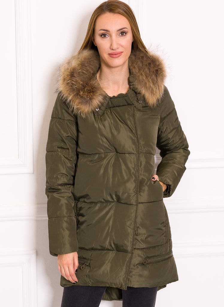 Glamadise - Italian fashion paradise - Women's winter jacket with real fox  fur Due Linee - Green - Due Linee - Winter jacket - Women's clothing -  Glamadise - italian fashion paradise