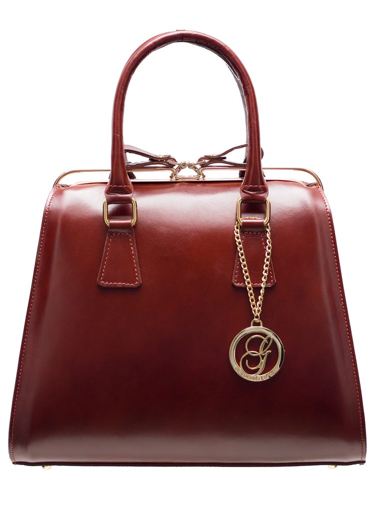 Dámská kožená kabelka kufřík - hnědá - Glamorous by GLAM - Kožené kabelky -  - GLAM, protože chci být odlišná!