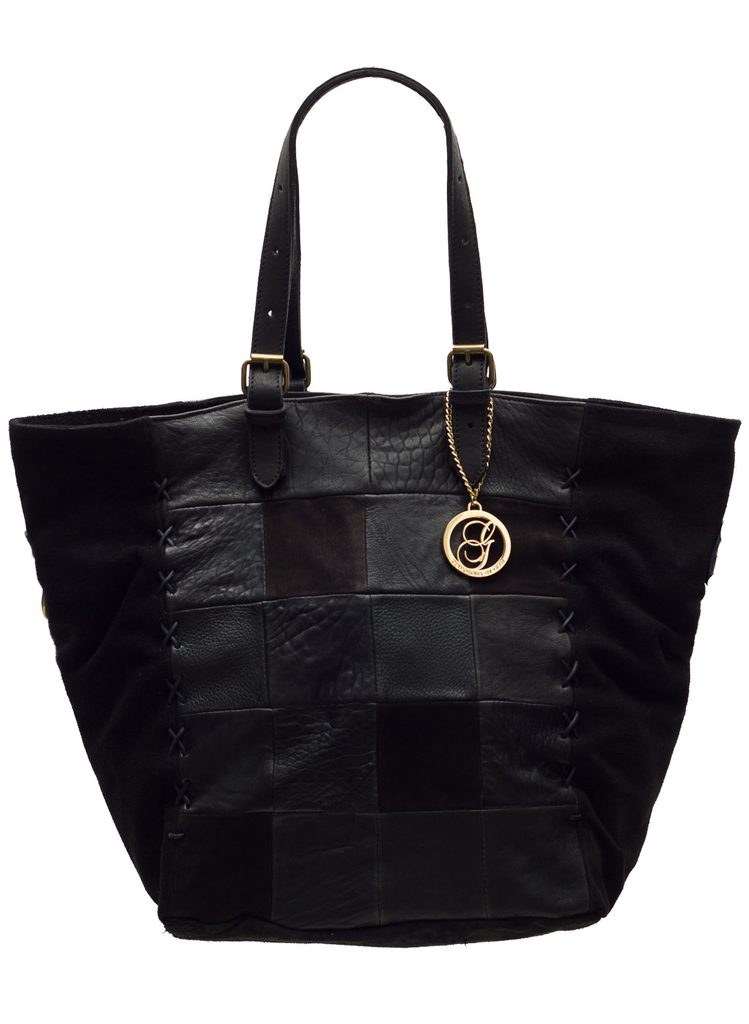 Kožená černá kabelka velká přes rameno - Glamorous by GLAM - Kožené kabelky  - - GLAM, protože chci být odlišná!