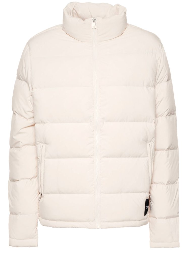 calvin klein white winter coat