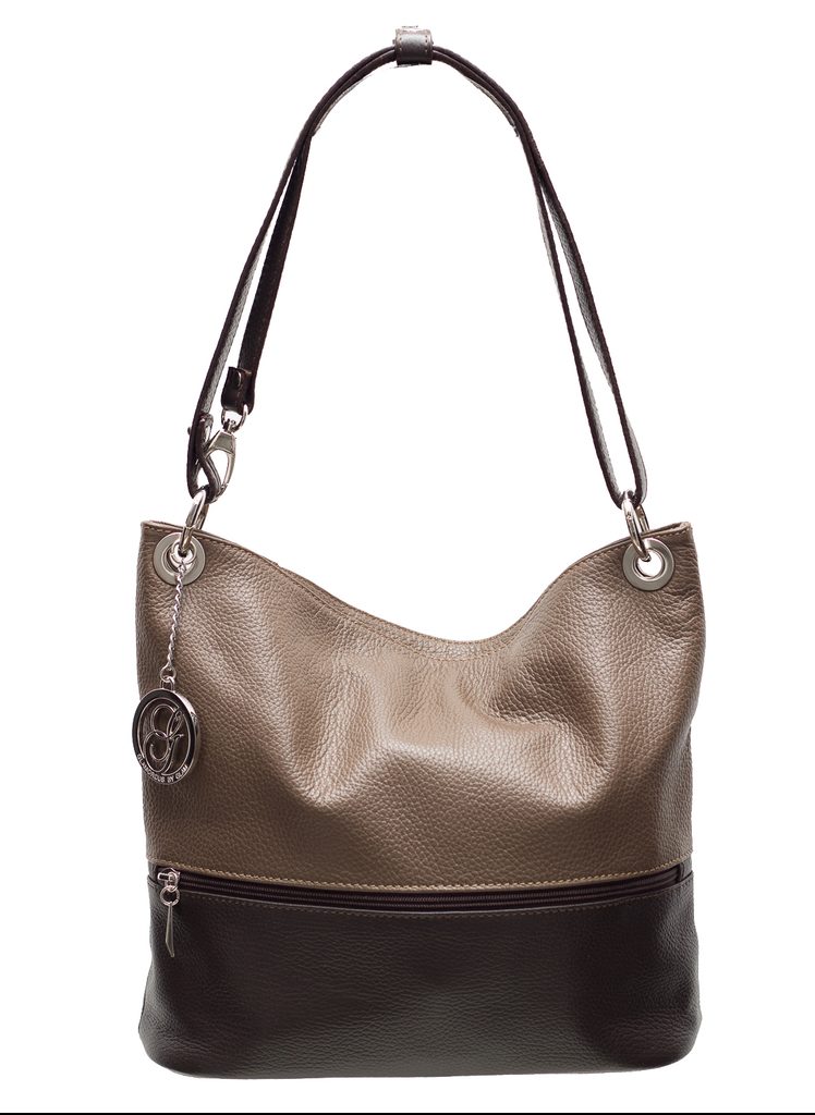 Kožená kabelka variabilní béžovo - hnědá - Glamorous by GLAM - Kožené  kabelky - - GLAM, protože chci být odlišná!