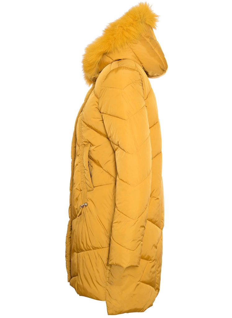 Glamadise - Italian fashion paradise - Women's winter jacket Due Linee -  Yellow - Due Linee - Last chance - Winter jacket, Women's clothing -  Glamadise - italian fashion paradise