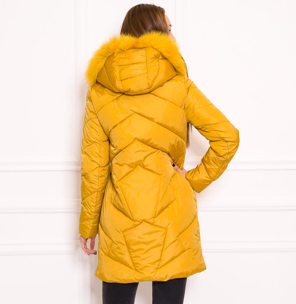 Dámská delší zimní bunda se stříbrným kováním - žlutá - Due Linee -  Poslední kusy - Zimní bundy, Dámské oblečení - GLAM, protože chci být  odlišná!