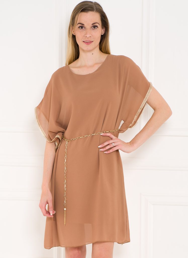 Antické letní šaty mocca - Glamorous by Glam - Letní šaty - Šaty, Dámské  oblečení - GLAM, protože chci být odlišná!