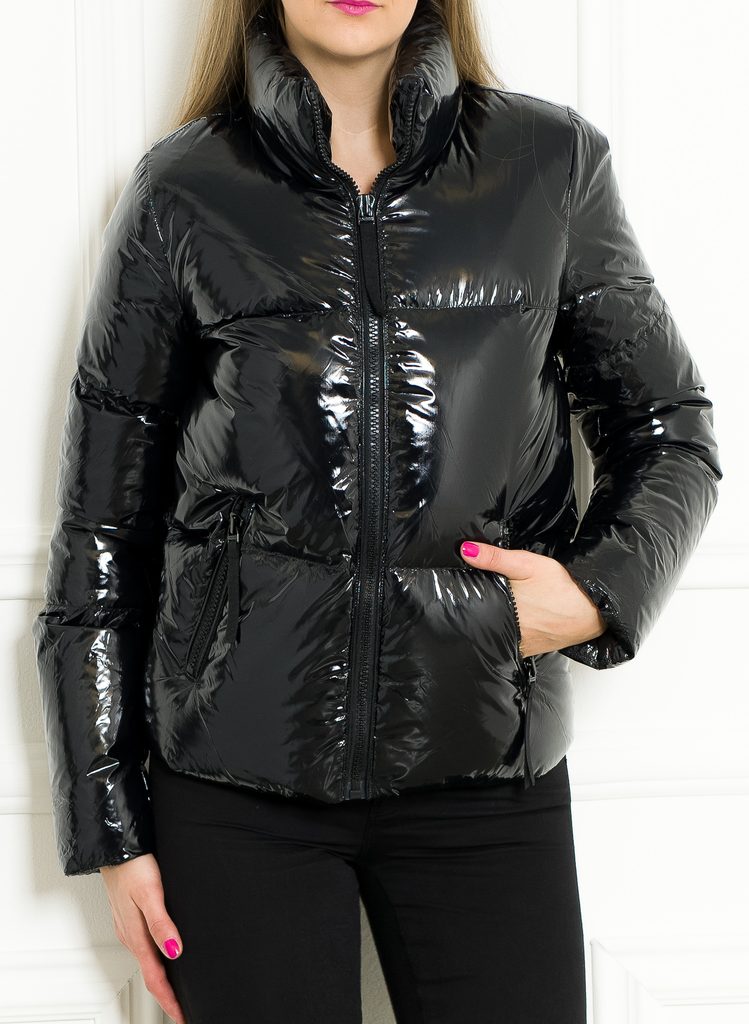 tommy hilfiger black leather jacket