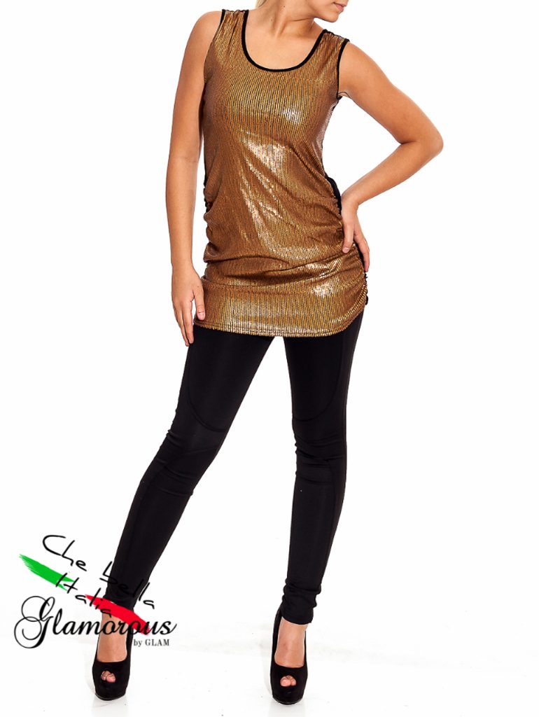 Top zlatý - Glamorous by Glam - Topy a halenky - Dámské oblečení - GLAM,  protože chci být odlišná!