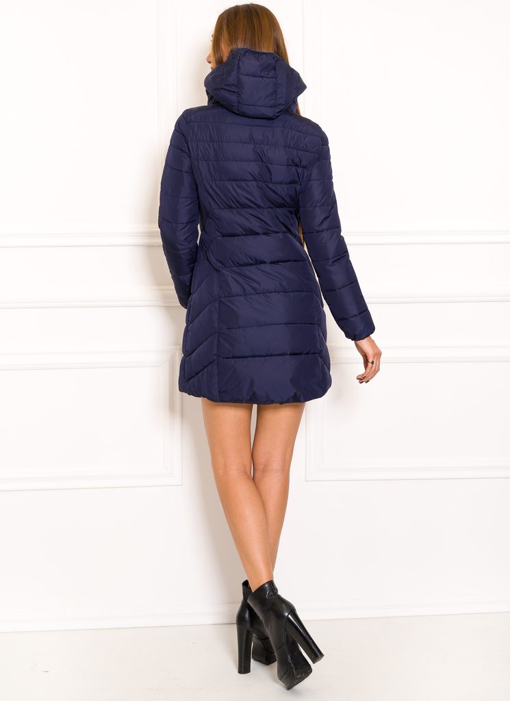 Dámská zimní bunda s asymetrickým zipem tmavě modrá - Due Linee - Zimní  bundy - Dámské oblečení - GLAM, protože chci být odlišná!