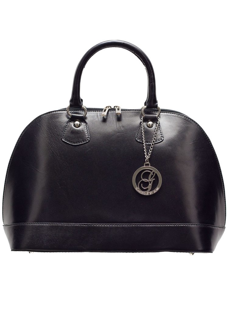 Dámská kožená kabelka kufřík do ruky - černá - Glamorous by GLAM - Kožené  kabelky - - GLAM, protože chci být odlišná!