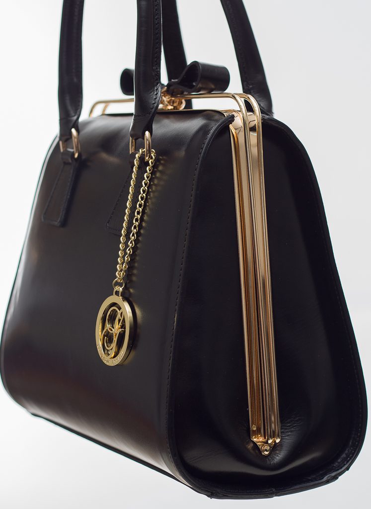 Dámská kožená kabelka kufřík - černá - Glamorous by GLAM - Kožené kabelky -  - GLAM, protože chci být odlišná!