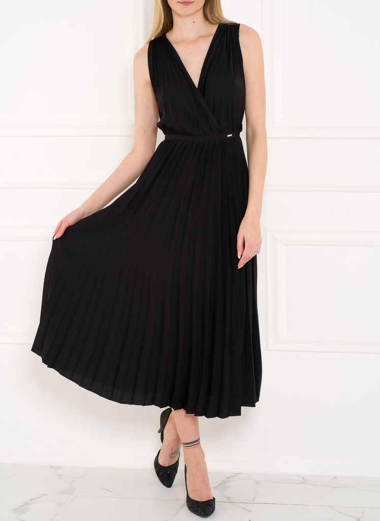 guess black long dress