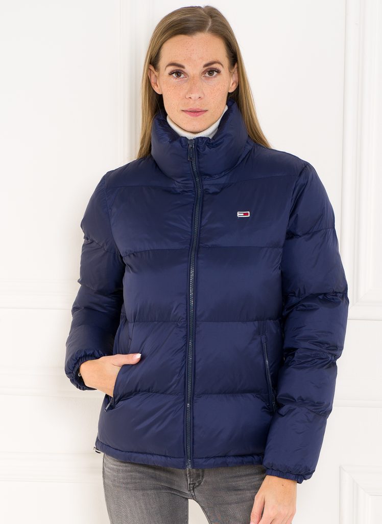 Glamadise - Italian fashion paradise - Women's winter jacket Tommy Hilfiger - Dark blue - Tommy Winter jacket Women's - Glamadise - italian fashion paradise