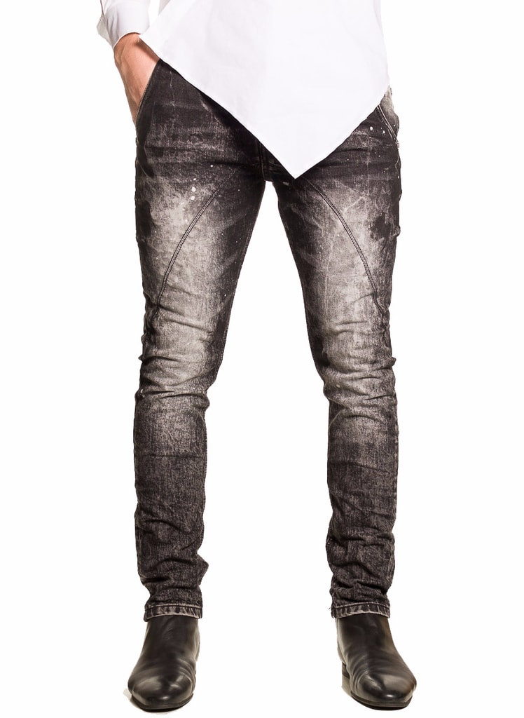 Glamadise - Italian fashion paradise - Men's jeans - Black-white