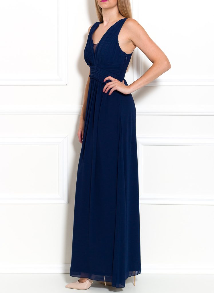 dark blue maxi dress