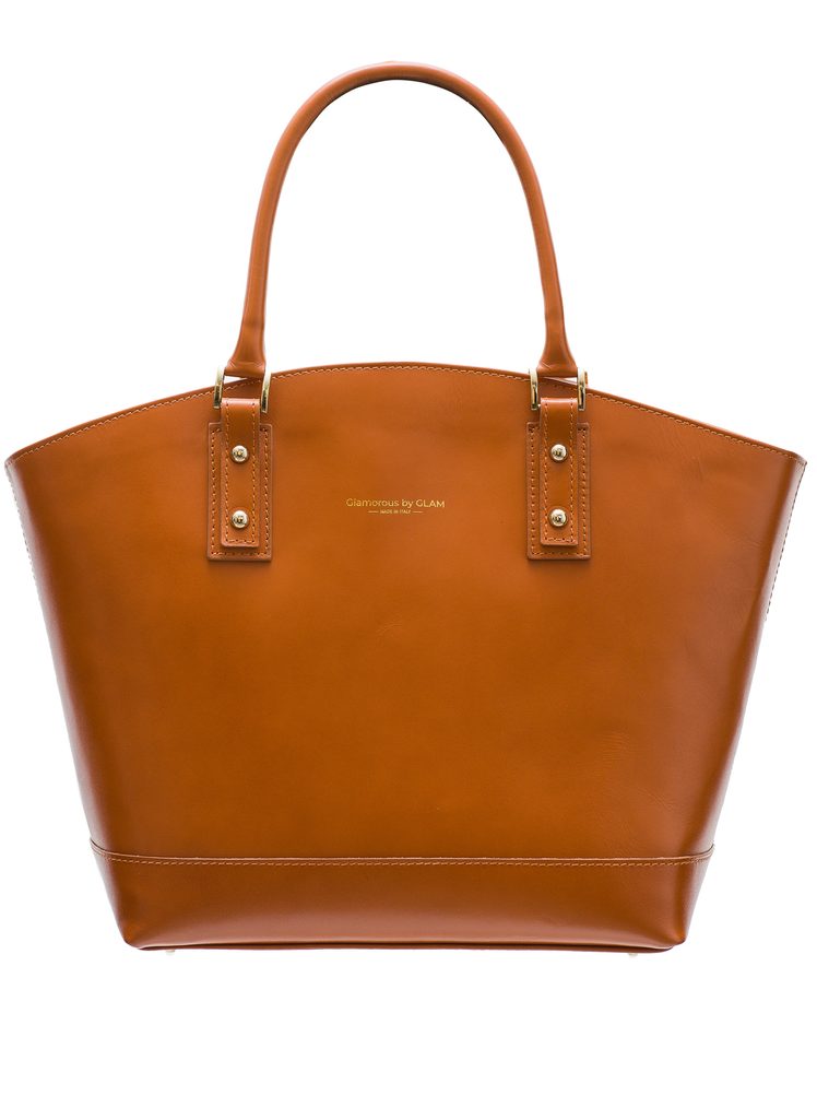 Dámská kožená kabelka větší do ruky se zlatým kováním - coyo - Glamorous by  GLAM - Přes rameno - Kožené kabelky - GLAM, protože chci být odlišná!