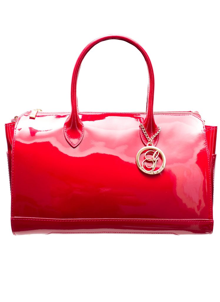 Lakovaná červená kožená kabelka - Glamorous by GLAM - Kožené kabelky - -  GLAM, protože chci být odlišná!