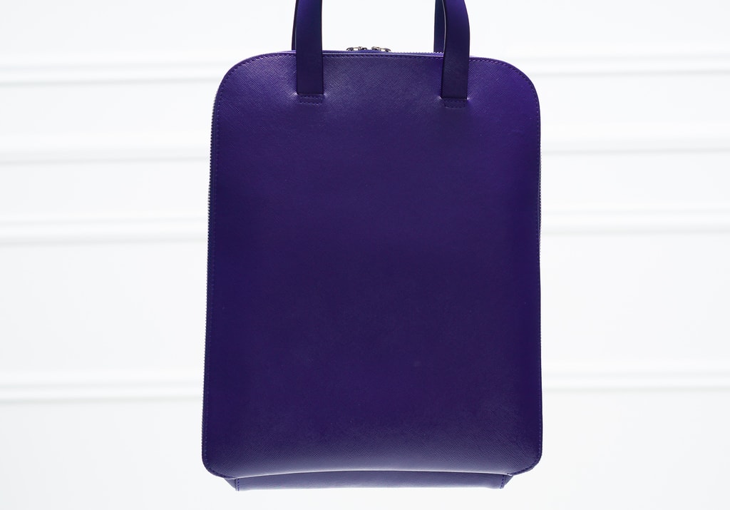 Guy Laroche Leather Chain-Linked Crossbody Bag - Blue Crossbody Bags,  Handbags - GUY21508