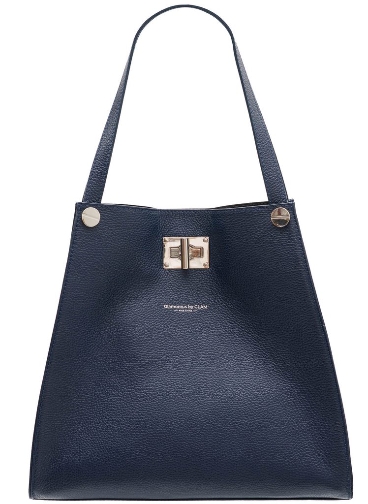Borsa a spalla da donna in pelle Glamorous by GLAM Blu scuro