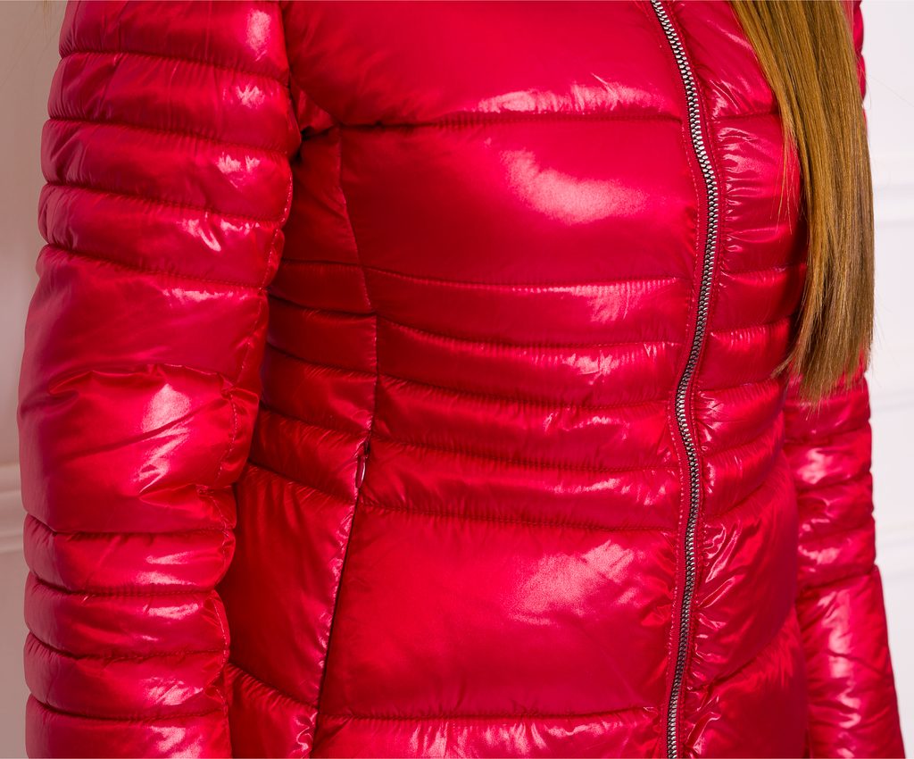 Glamadise - Italian fashion paradise - Women's winter jacket Due Linee -  Red - Due Linee - Last chance - Winter jacket, Women's clothing - Glamadise  - italian fashion paradise