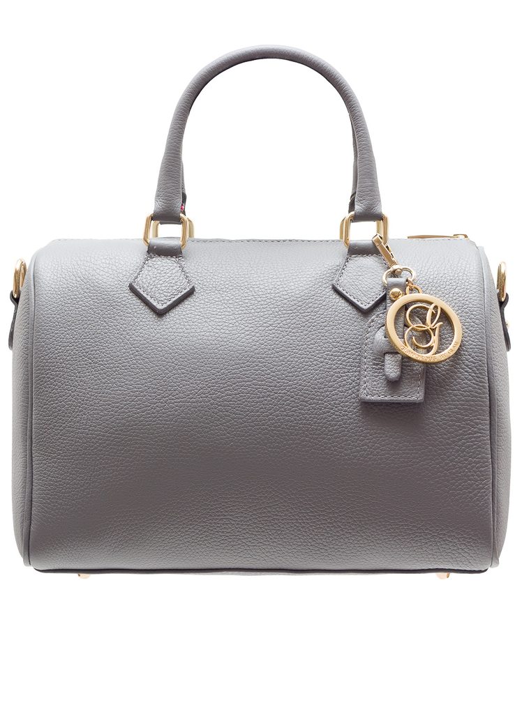 Dámská kožená kabelka kulatý tvar - šedá - Glamorous by GLAM - Do ruky - Kožené  kabelky - GLAM, protože chci být odlišná!