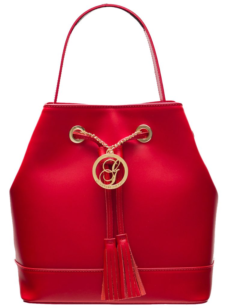 Dámská kožená kabelka vak - červená - Glamorous by GLAM - Kožené kabelky -  - GLAM, protože chci být odlišná!