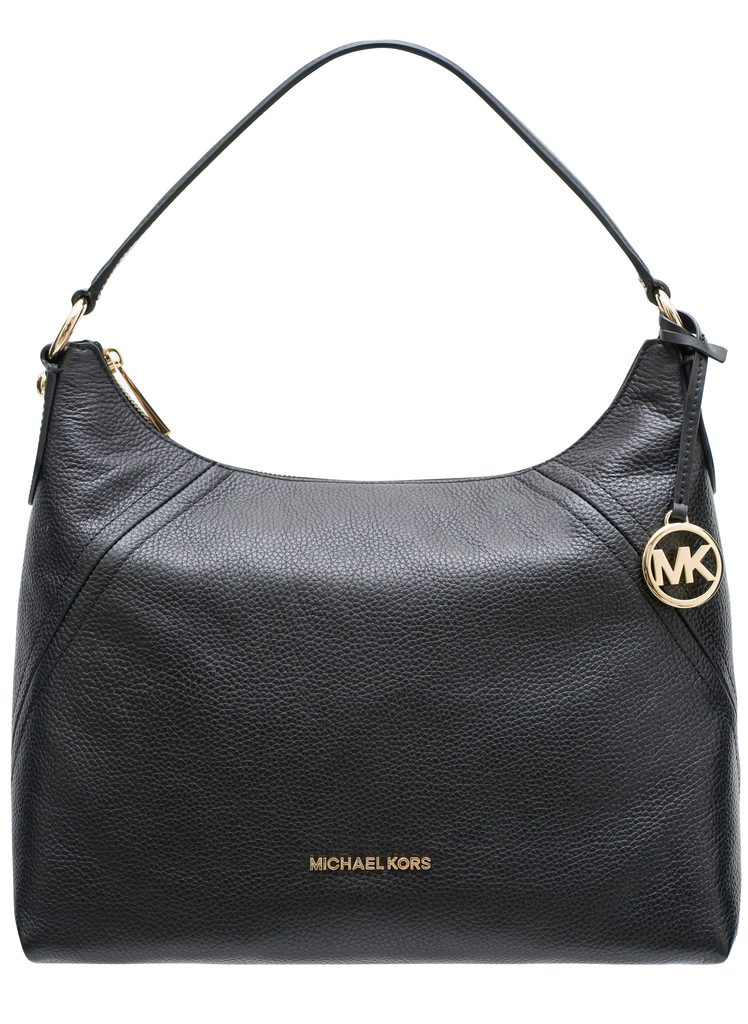 MICHAEL KORS WOMEN FASHION SMALL CROSSBODY BAG HANDBAG SHOULDER PURSE BLACK  GOLD