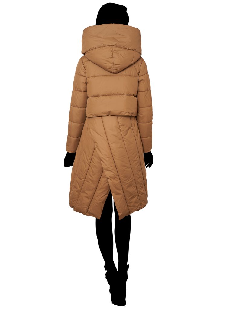 Glamadise.hu Fashion paradise - Női téli kabát Due Linee - Barna - Due  Linee - Téli kabátok - Női ruházat - Divat olasz design