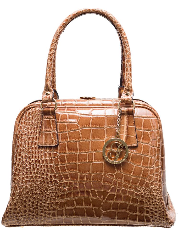 Dámská kožená kabelka kufřík krokodýl - béžová - Glamorous by GLAM - Kožené  kabelky - - GLAM, protože chci být odlišná!