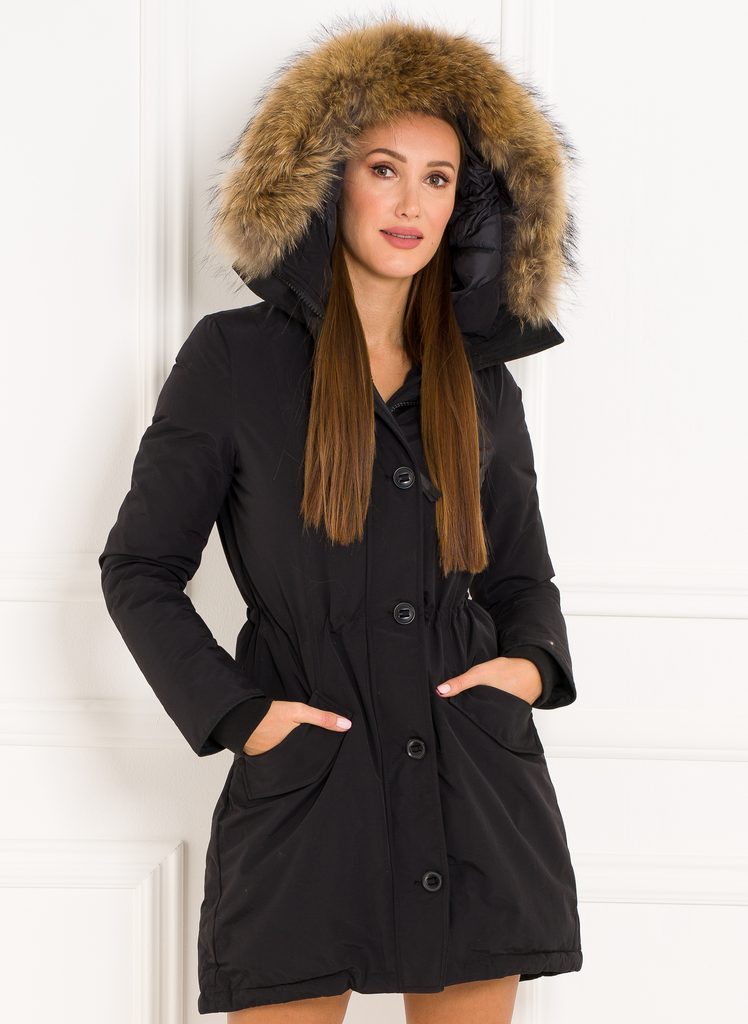 Glamadise - Italian fashion paradise - Winter jacket with real fox fur Due  Linee - Black - Due Linee - Winter jacket - Women's clothing - Glamadise -  italian fashion paradise