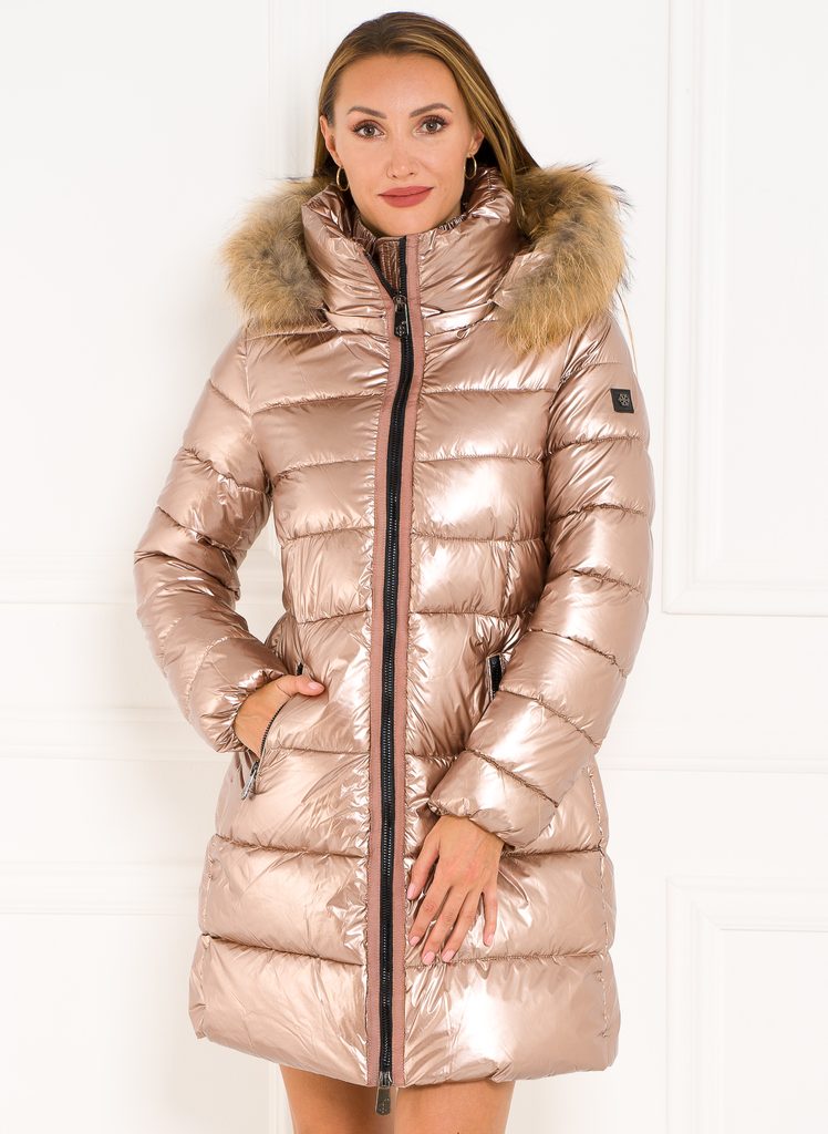 Glamadise - Italian fashion paradise - Winter jacket with real fox fur Due  Linee - Gold - Due Linee - Winter jacket - Women's clothing - Glamadise -  italian fashion paradise