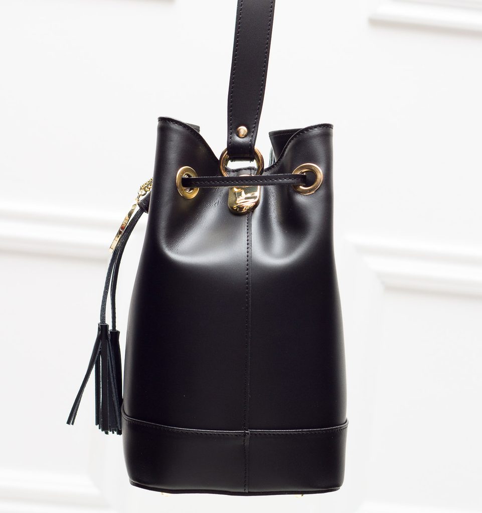 Dámská kožená kabelka vak - černá - Glamorous by GLAM - Kožené kabelky - -  GLAM, protože chci být odlišná!