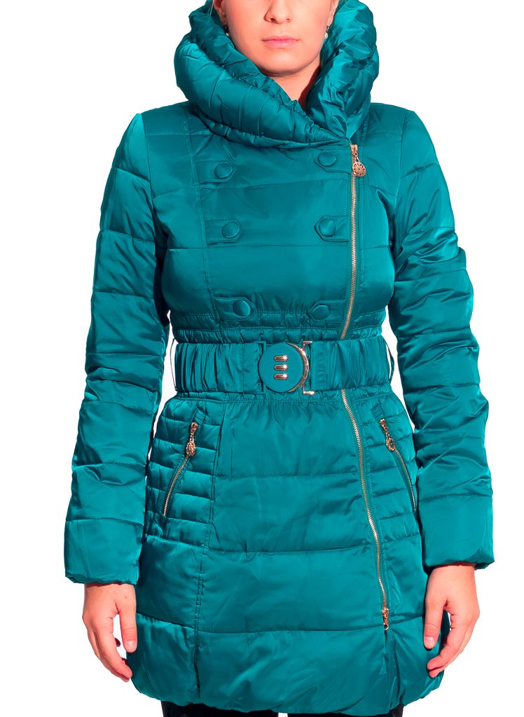 Glamadise.sk - Dámska páperová bunda modrá - Glamorous by Glam - Zimné bundy  - Dámske oblečenie - GLAM, protože chci být odlišná!