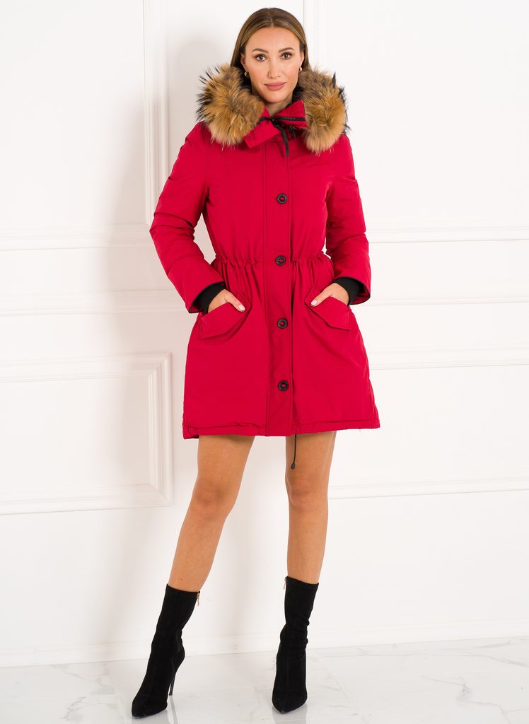 Glamadise - Italian fashion paradise - Winter jacket with real fox fur Due  Linee - Red - Due Linee - Winter jacket - Women's clothing - Glamadise -  italian fashion paradise