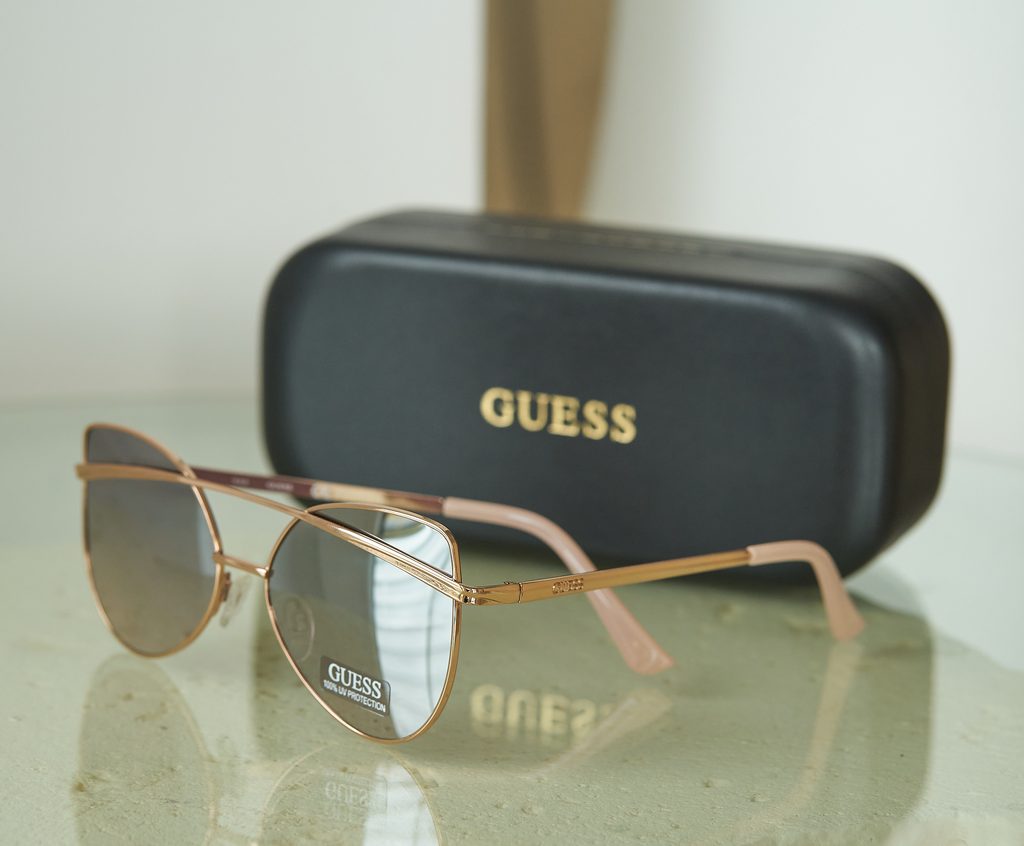 Guess Factory Gold / Grey Sunglasses GF0392 32b 63