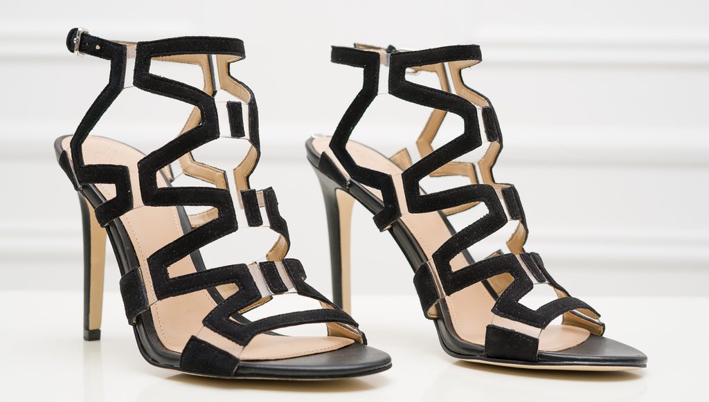 Yamara Studded Strappy Gladiator Sandals | GUESS