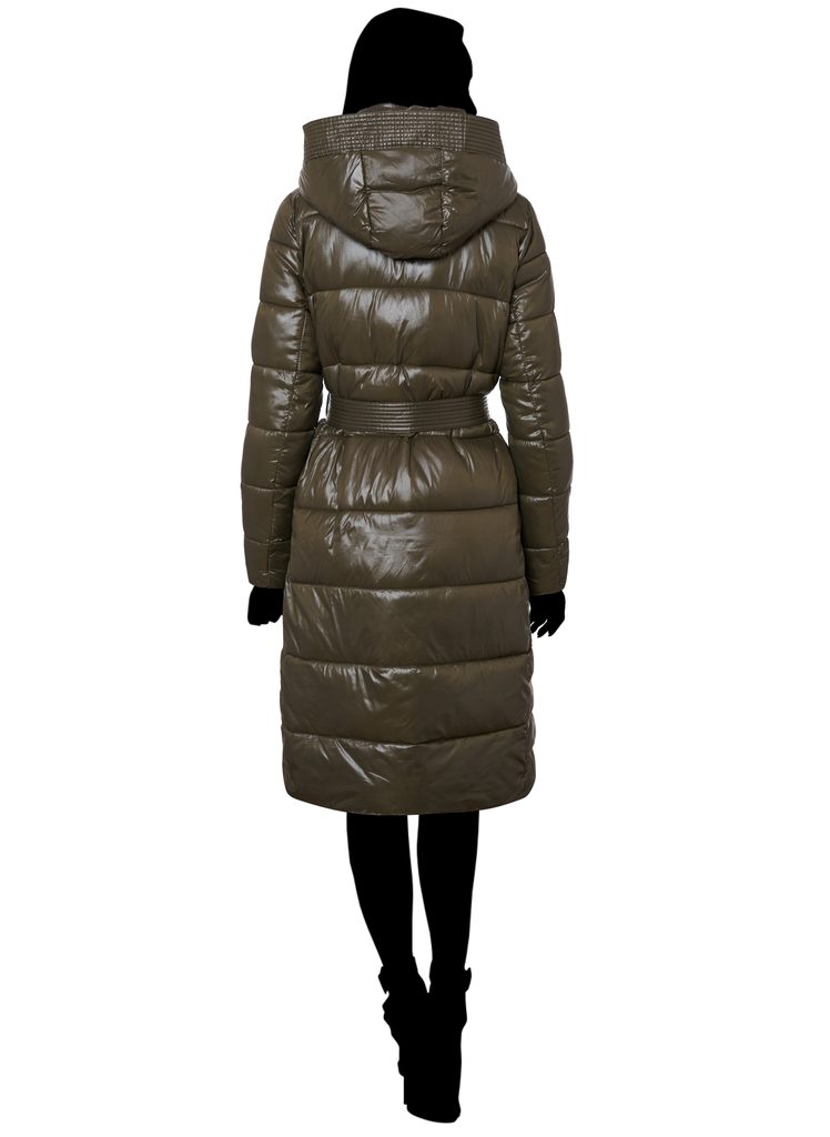 Glamadise.hu Fashion paradise - Női téli kabát Due Linee - Zöld - Due Linee  - Téli kabátok - Női ruházat - Divat olasz design