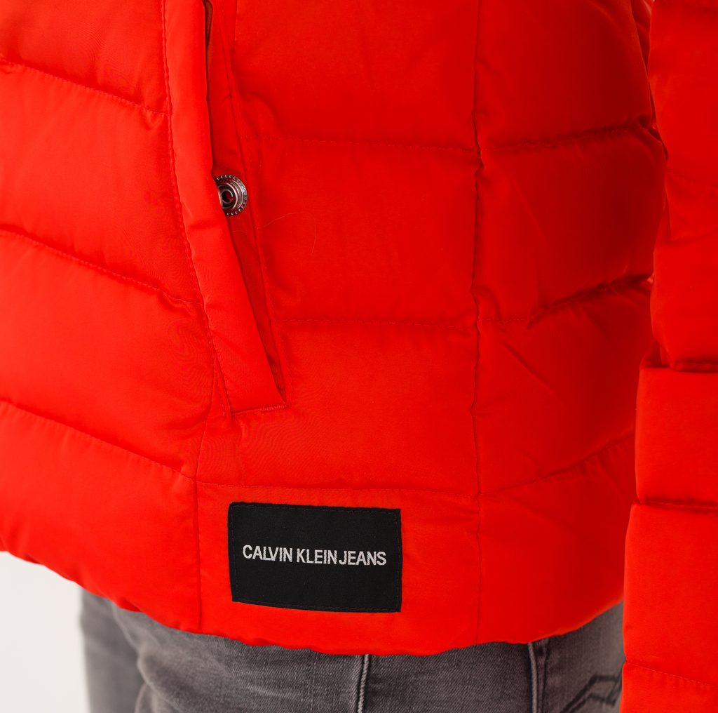 Glamadise - Italian fashion paradise - Winter jacket Calvin Klein - Orange  - Calvin Klein - Last chance - Winter jacket, Women's clothing - Glamadise  - italian fashion paradise