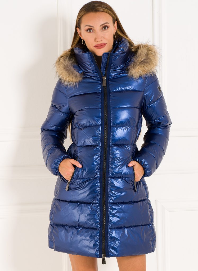Glamadise - Italian fashion paradise - Winter jacket with real fox fur Due  Linee - Blue - Due Linee - Last chance - Winter jacket, Women's clothing -  Glamadise - italian fashion paradise