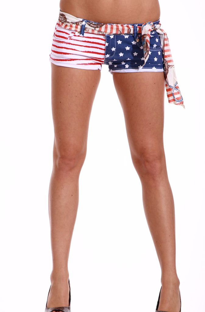 50% Dámské kraťásky s push up efektem a americkou vlajkou - Kalhoty - Jeany  a kalhoty, Dámské oblečení - GLAM, protože chci být odlišná!