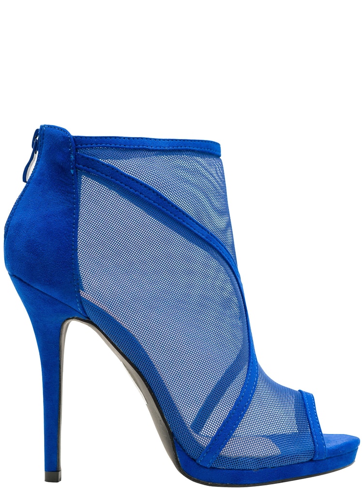 Dámské kotníková obuv královsky modrá se síťkou - GLAM&GLAMADISE -  Kotníkové - Dámská obuv - GLAM, protože chci být odlišná!