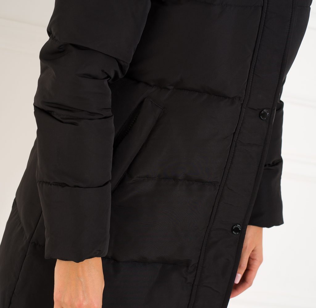 Glamadise.sk - Dámská exkluzivní zimní bunda s pravým mývalovcem černá -  Due Linee - Zimné bundy - Dámske oblečenie - GLAM, protože chci být odlišná!