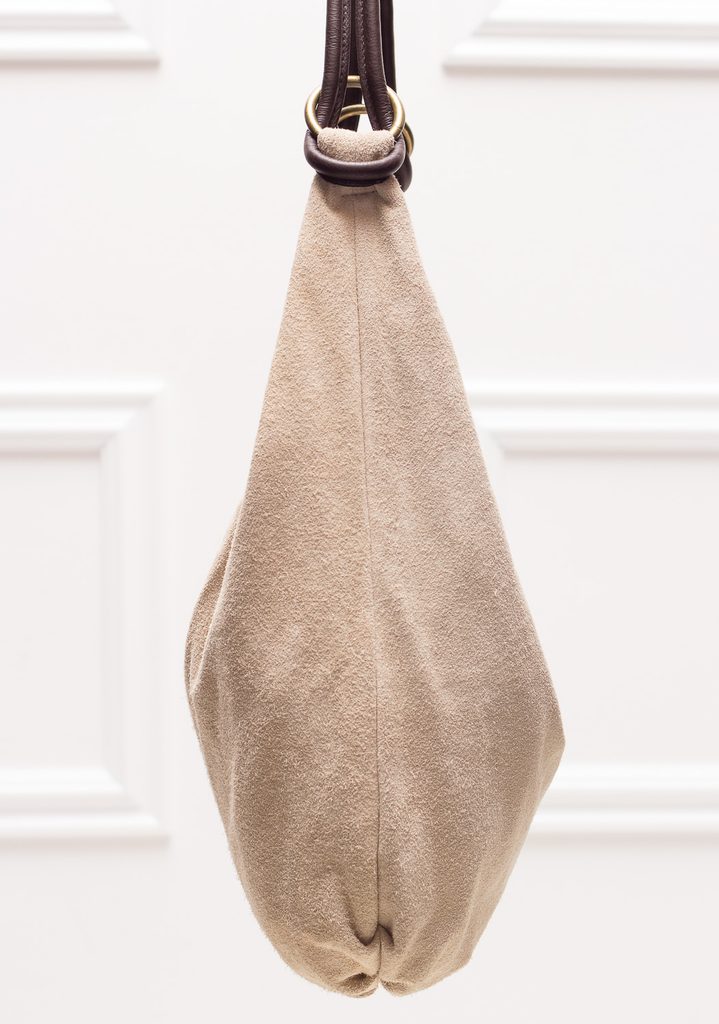 Kožená kabelka přes rameno semišová - béžová - Glamorous by GLAM - Kožené  kabelky - - GLAM, protože chci být odlišná!