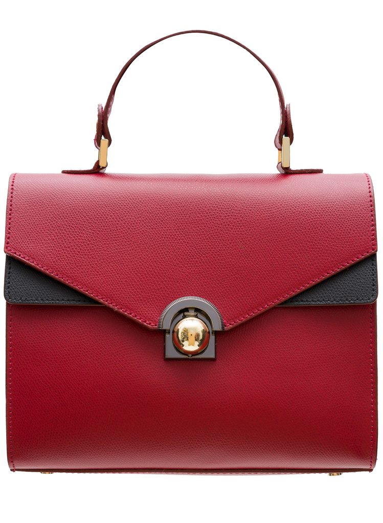 Kožená kabelka ražená do ruky červeno - černá - Glamorous by GLAM - Do ruky  - Kožené kabelky - GLAM, protože chci být odlišná!
