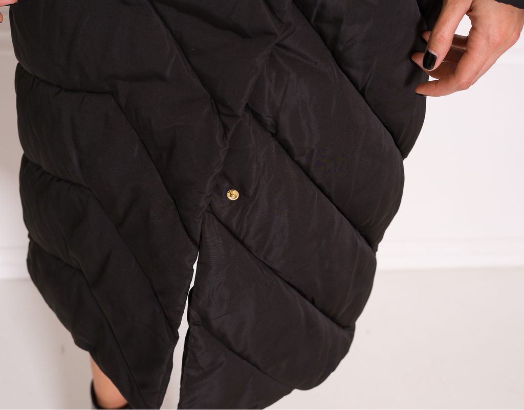 Dámská dlouhá oversize zimní bunda - černá - Due Linee - Poslední kusy -  Zimní bundy, Dámské oblečení - GLAM, protože chci být odlišná!