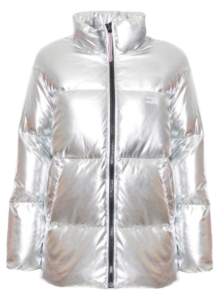 Glamadise - Italian fashion paradise - Women's winter jacket Tommy Hilfiger  - Silver - Tommy Hilfiger - Last chance - Winter jacket, Women's clothing -  Glamadise - italian fashion paradise