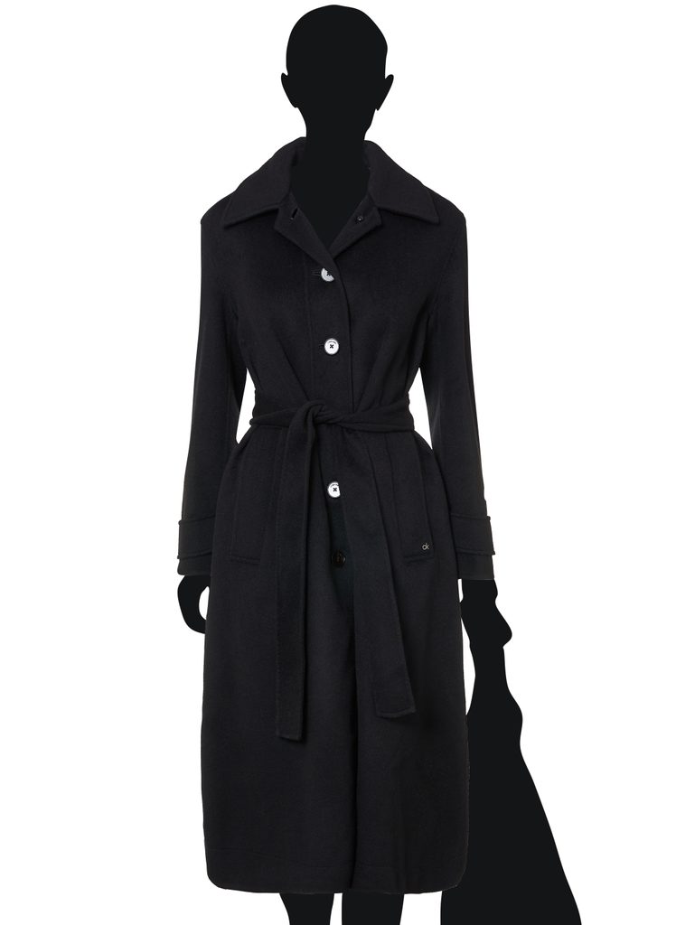 Calvin klein clearance black trench coat